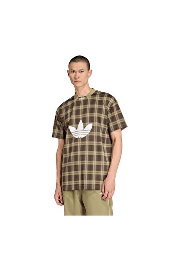 adidas Ανδρικό μπλουζάκι JV7747-E Graphic Lo Tee καφέ