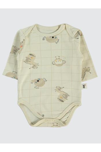 Civil Baby Erkek Bebek 2'li Çıtçıtlı Badi 3-18 Ay Hardal