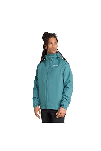 adidas Jl9774-E Multi 2L Rain J Men's Raincoat-R &amp; Ummalzgarlik Turquoise