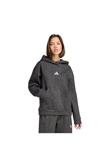 adidas Jx4346-K W All Szn Hl Hd Women's Sweatshirt Anthracite