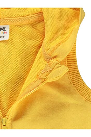 Civil Baby Erkek Bebek Kapüşonlu Yelek 6-18 Ay Sarı
