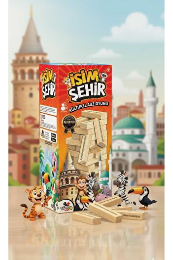 TOTTERİQ İsim şehir kültürel aile oyunu denge oyunu cezalı jenga