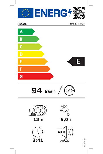 Regal BM 514 Mor Bulaşık Makinesi