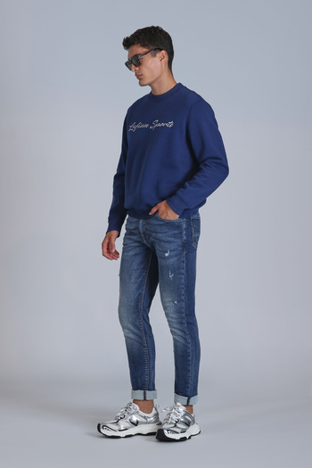 Lufian Brıce Smart Jean Erkek Pantolon Slim Fit Mavi