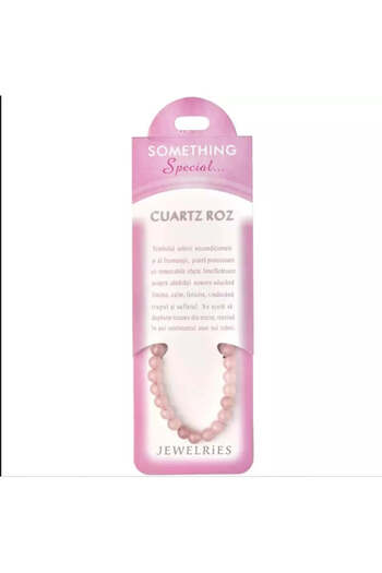 OEM Rose Quartz Bracelet Set with Personalized Card