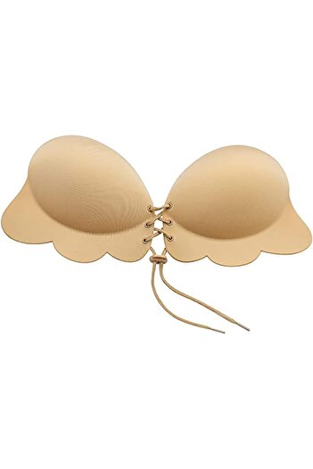 AZONEE Low Back Seamless Backless Multiway Convertible Strap Push-Up Bra (XL)