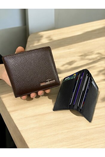 KANGAROO KINGDOM Men's Genuine Leather Wallet Set, Cash Wallet and Card Holder, Comes in a Gift Box