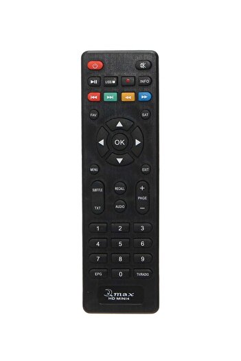 Generic Remote Control For Qmax HD Mini 4 Receiver Black