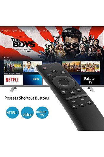 Other Universal Replacement Remote for Samsung Smart TVs (LCD/LED/UHD/QLED 4K HDR) with Netflix & Prime Bu