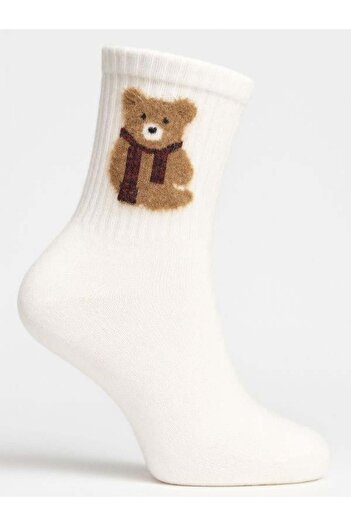 Zekids Cotton Teddy Bear Socks (Size 36-40)