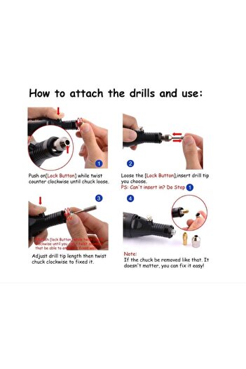 OEM Electric nail grinder for nails, Pedicure/Manicure, 12 replaceable heads, Black
