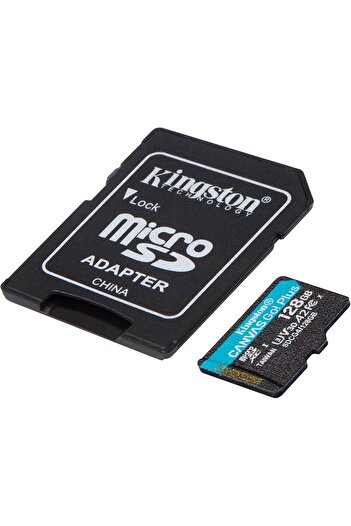 Kingston Canvas Go! Plus microSDXC (Gen 4) 200MB/s A2 U3 V30 128GB + Adapter (SDCG4/128GB)