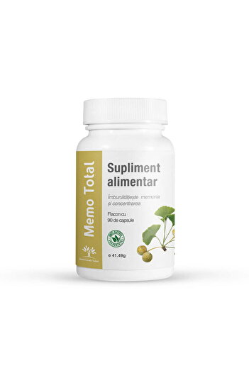 Sanoverde Total Food supplement for memory, concentration, Memo Total, 60 capsules,