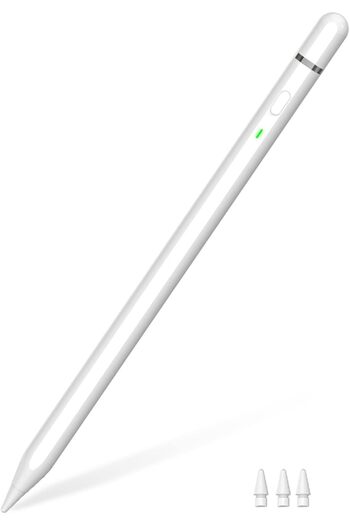 Other KIROSA iPad Stylus (1st Gen, USB-C) – Tilt Sensor, Palm Rejection, USB-C Charging, Classic White