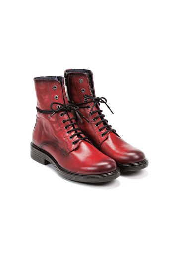 Dorking By Fluchos Matrix red boots in leather