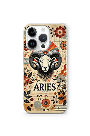FLAMENKO iPhone 16 Pro Aries Pattern Transparent Phone Case