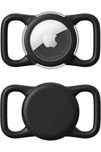 Other Waterproof AirTag Holder for Dog Collars — Soft Full-Body Protective Case for Dogs & Cats (Black,