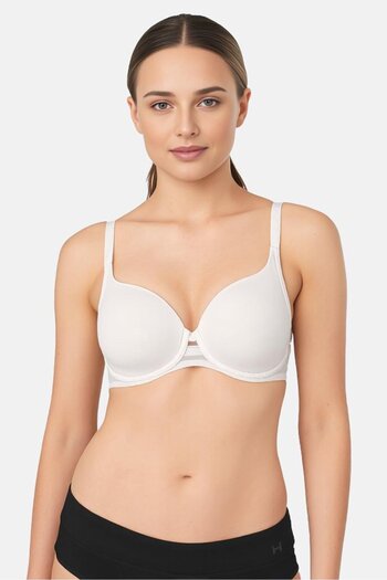Triumph Women Mesh LIghtly Padded Underwired Bra, White