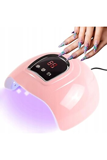 verk group UV/LED Nail Lamp, 54W, 18 LEDs, Pink, 19x15x8 cm, Complete Set