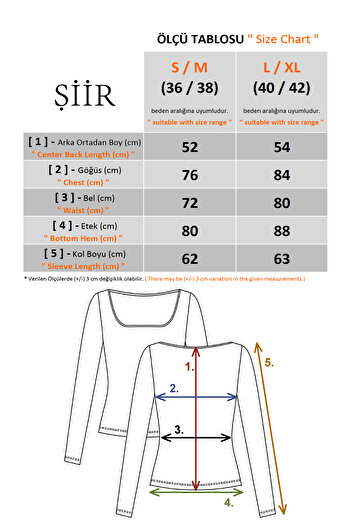 Şiir Putao Women's Front/Back Wear Long Sleeve Soft Textured Blouse & Top - Ecru