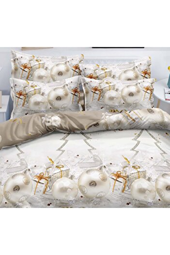 CHIRASO CHIRASO Bedding Set, Christmas Theme, FINET, Classic Sheet 245x250cm, Duvet Cover, 4 Pillowcases