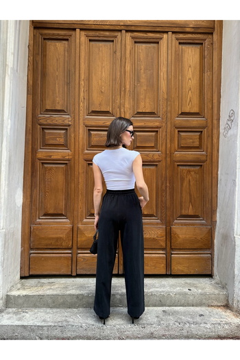 MİA NOURA Women's Knitted Fabric Tiril Tiril Soft Fabric Pants