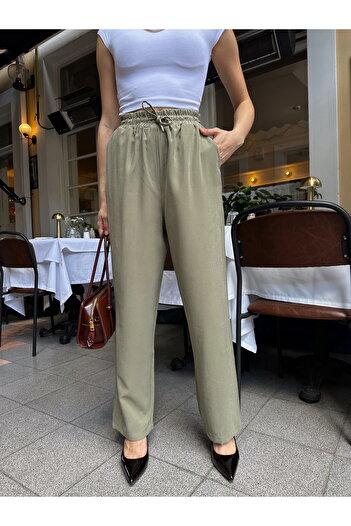 MİA NOURA Women's Knitted Fabric Tiril Tiril Soft Fabric Pants
