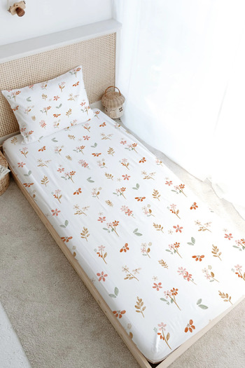 Tuğba Kuğu Single Fitted Sheet Set - Pureline Series - Soft Bloom