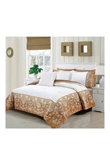 Crestj En Zone Winter Double Bedspread 8 Pieces