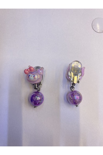 Sakura Konsept Kuromi My Melody Cinnamoroll Sanrio Çocuklar İçin Klipsli Küpe