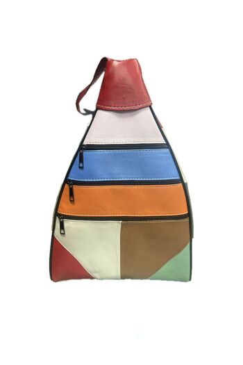 Bomonti Genuine Leather Handmade Backpack and Shoulder Bag