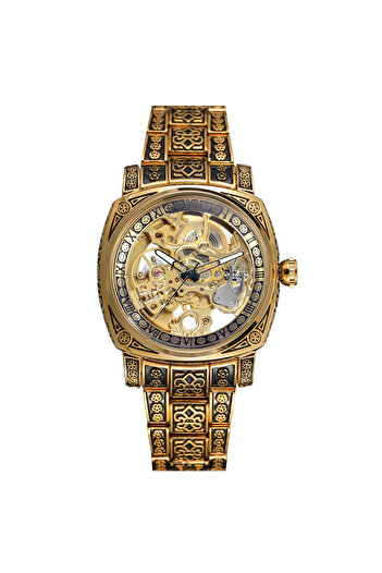 Forsining 8247 Gold Mechanical Men's Watch – Luxury Design, 3ATM Water Resistant