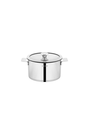 Schafer Steel Pro Steel Cookware Set 8 Pieces-Inox