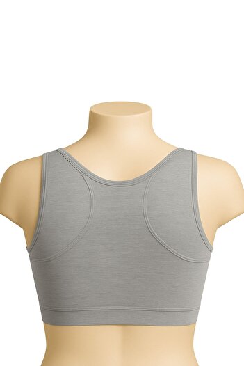 Emay Grey Mi 1816 Training Bra with Thick Straps and 6 Pads