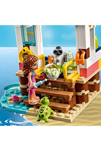 TSUMAB Beach Rescue Building Block Set – Sea Turtle Care Station Toy