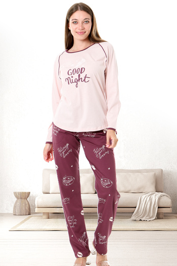 Bella Linda Cotton Long Sleeve Women's Pajama Set
