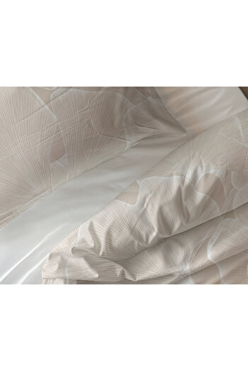 Sleeptime Duvet cover set, Cotton, Beige, 240 x 200 cm
