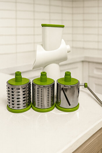 MEYA PİNE Stainless Steel Twist Grater Handle Vegetable Chopper