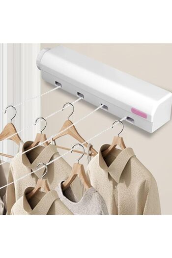 Generic Omabeta Retractable Clothesline Clothes Drying Rack Hanger Indoor Outdoor 8kg Load Capacity Locking