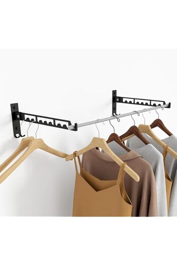 Generic YelaJoy Clothes Drying Rack, Wall Mounted Laundry Drying Rack for Clothes, Collapsible Clothing Rac
