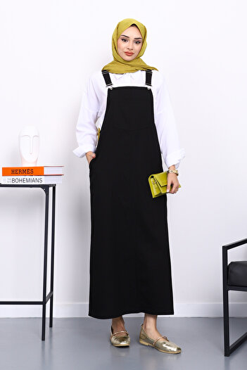 İmajButik Μαύρο μπουφάν Gabardine με τσέπες