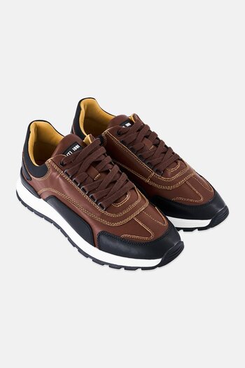 Cerruti 1881 Men Lace Up Cow Leather Shoes, Brown
