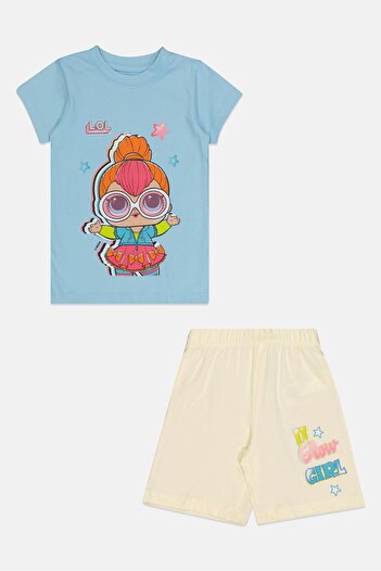 L.O.L. SURPRISE Toddlers Girl 2 Pcs Graphic Print Top And Bottom Pajama Set, Multicolor