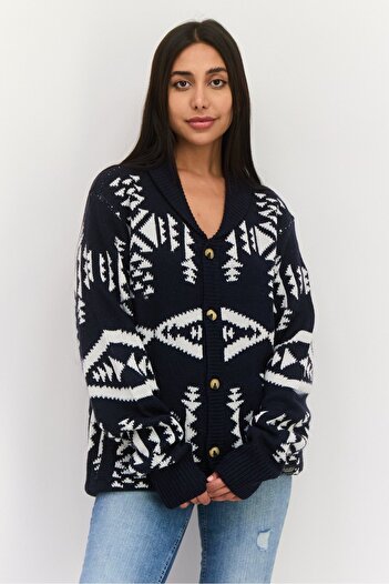 Silver Jeans Co. Women V Neck Knitted Cardigans, Black