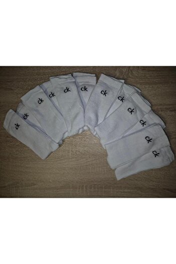 Calvin Klein Set of 12 long socks, One size, White