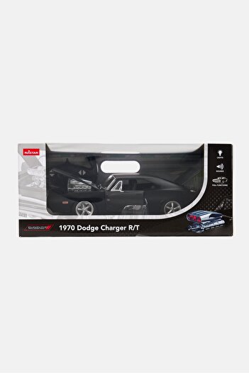 Rastar 1970 Dodge Charger RT Remote Control Car, Black
