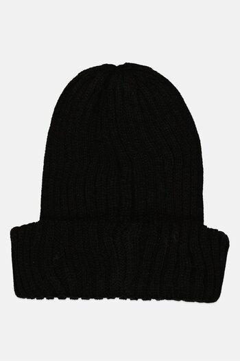 Reserved Women Textured Beanie, Black