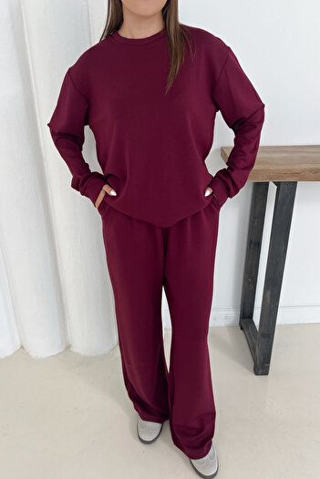 The Robi Women's Burgundy Modal Fabric Comfortable Cut Double Suit