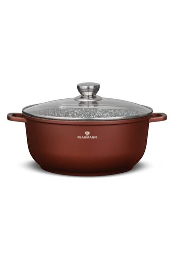 OEM Cooking pot with lid, 28x12.5cm, cast aluminum, 6.5L, scratch-resistant