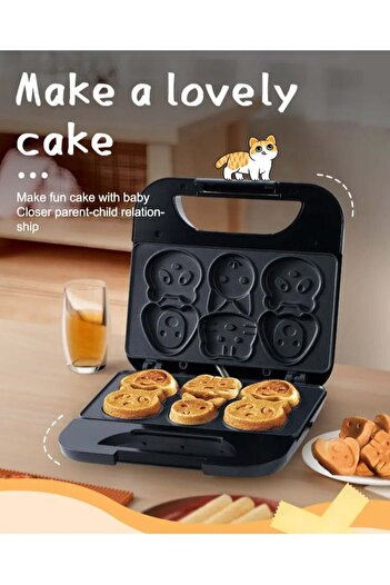 SOKANY Sukani Cartoon Cookie Maker SK-08005, 750W, Double-Sided Heating